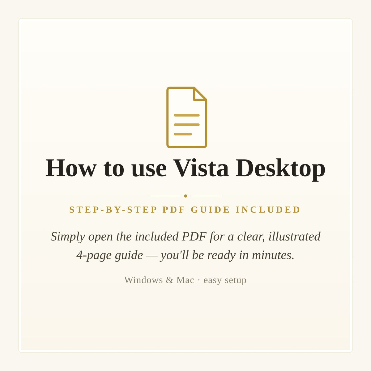 VistaDesktop – Organizador personal de escritorio (sin cuenta, sin nube)